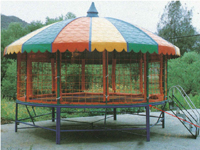 Outdoor Trampoline with Roof for  Children